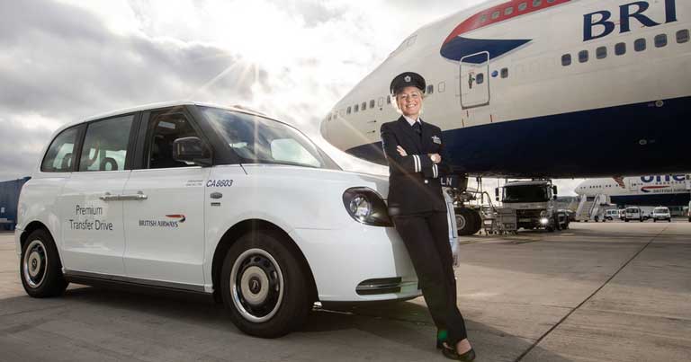 British Airways introduces electric taxi to its premium transfer fleet