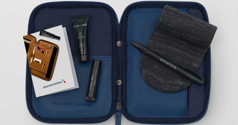 American Airlines introduces new luxury amenity kits