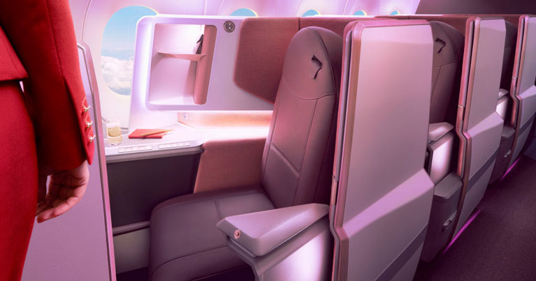 Virgin Atlantic Unveils A350 Interiors Including New