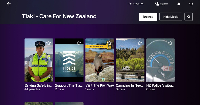 Air New Zealand launches educational IFE content for tourists