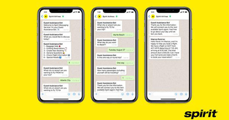 Spirit Airlines debuts WhatsApp flight booking service