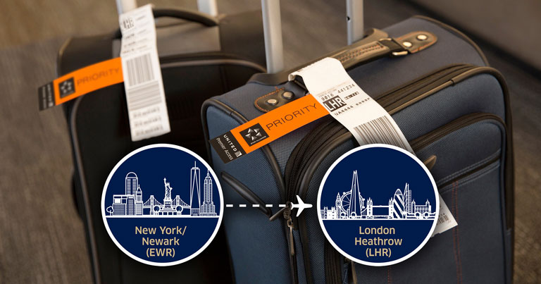 United Airlines to offer premium baggage delivery service on New York/Newark-London flights