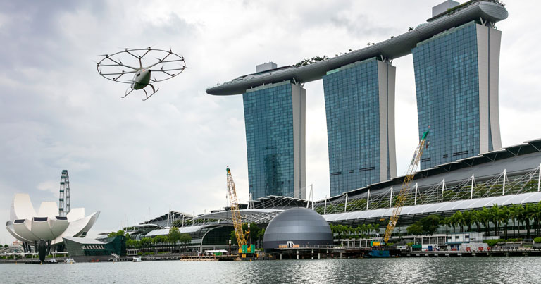 Volocopter completes milestone air taxi flight in Singapore