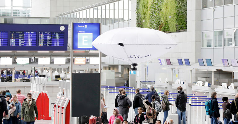 Frankfurt Airport tests hybrid aerial vehicle in passenger terminal