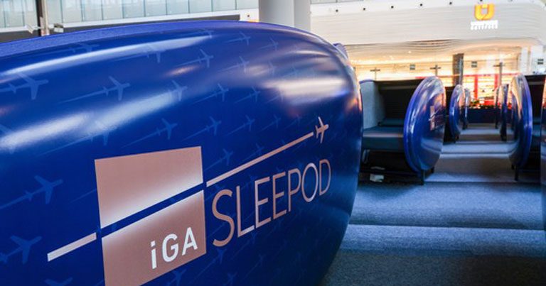 Istanbul Airport installs sleeping pods at airport terminal