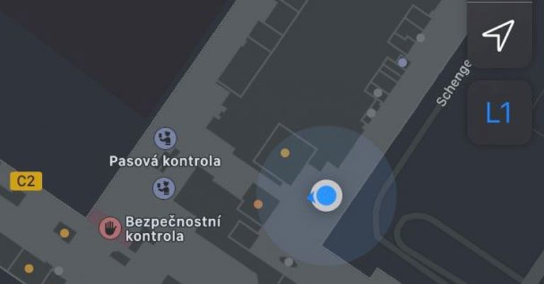 Prague Airport launches indoor terminal map in Apple Maps
