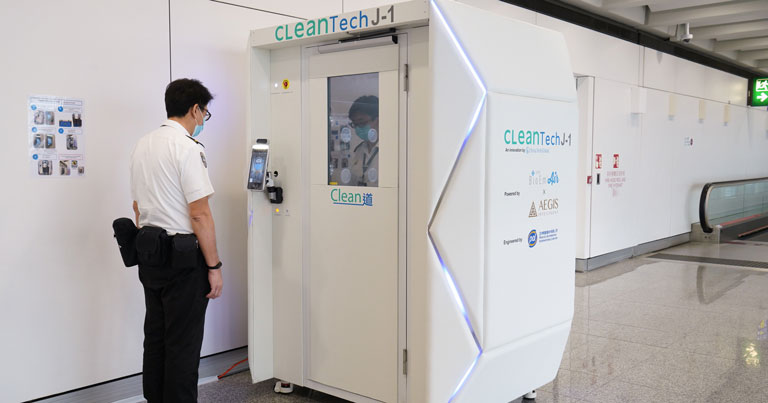 HKIA applies advanced cleaning technology to combat COVID-19