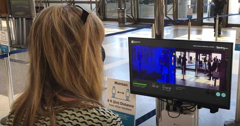 LAX installs thermal cameras for temperature screenings