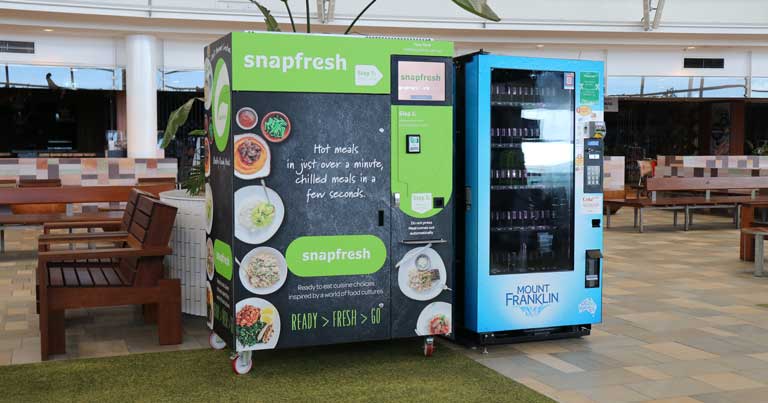 Food Vending Machine For Ready Made Meals Launched At Brisbane Airport