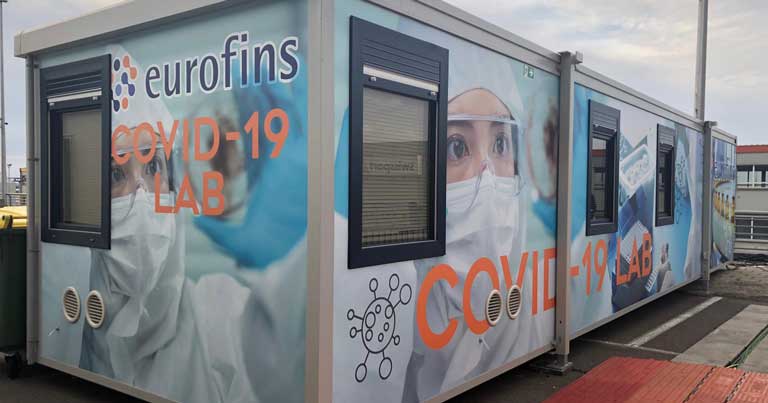 Mobile COVID-19 laboratory opens at Brussels Airport