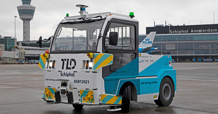 Schiphol Airport starts trials of autonomous baggage tractor