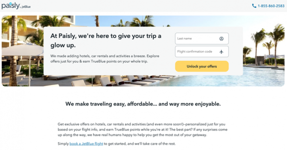 jetblue travel agency site