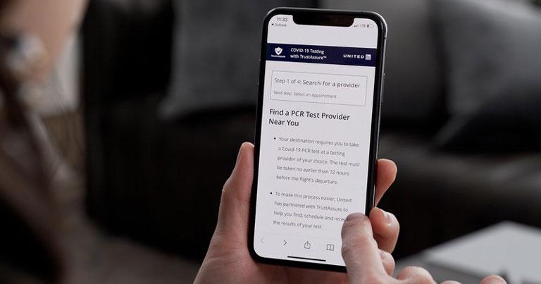 United upgrades digital system to element COVID-19 tests web pages
