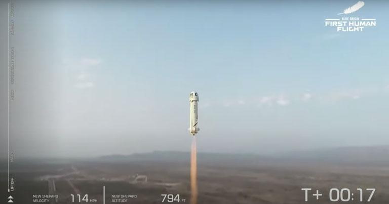 Blue Origin successfully completes first human spaceflight