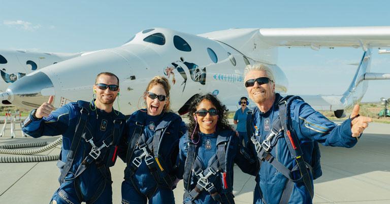 Virgin Galactic completes first fully crewed spaceflight