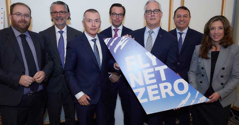 Air transport industry commits to net zero carbon emissions by 2050