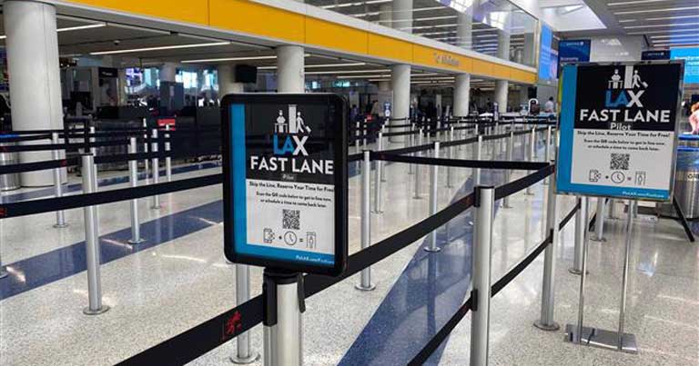 LAX and United start virtual queueing trial for security checkpoints