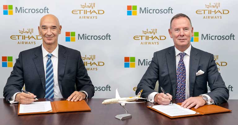 Etihad Airways partners with Microsoft to drive sustainability strategy