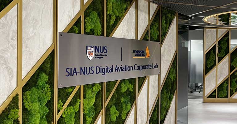 SIA and NUS open a new digital aviation corporate lab