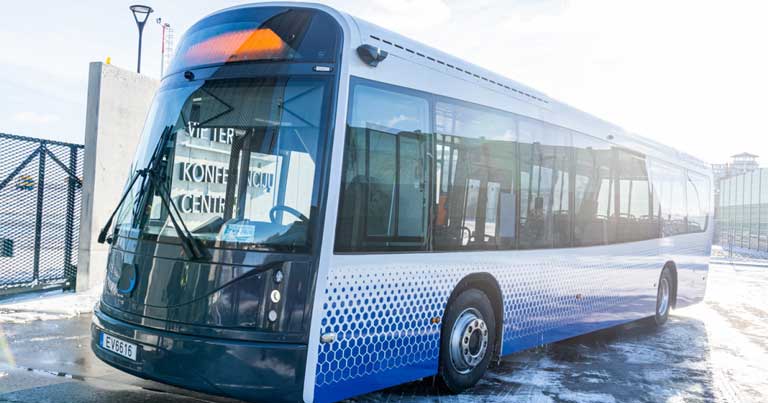Vilnius Airport starts trials of prototype electric passenger bus