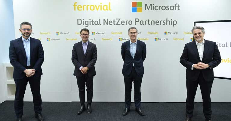 Ferrovial and Microsoft establish digital net zero partnership