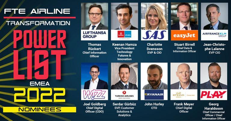 FTE Airline Transformation Power List EMEA 2022 unveiled