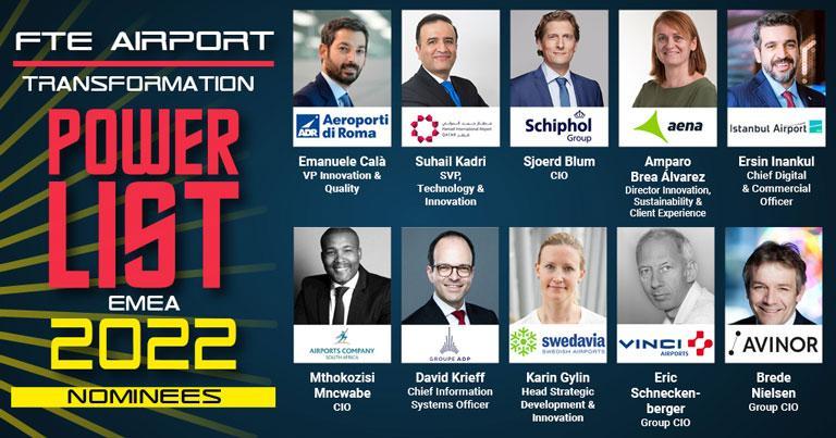 FTE Airport Transformation Power List EMEA 2022 unveiled