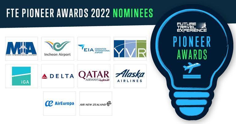 Five airlines and five airports shortlisted for the FTE Pioneer Awards 2022 – winners to be announced at FTE Global, Las Vegas, 6-9 September