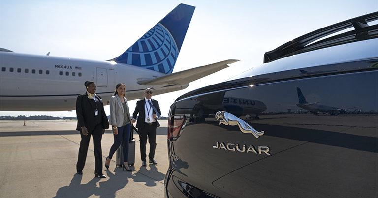 United partners with Jaguar to launch all electric gate-to-gate airport transfer service