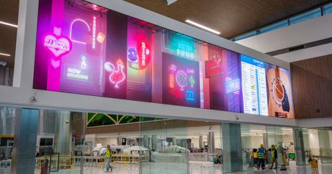 Nashville Airport’s new Grand Lobby features enhanced security and immersive digital displays