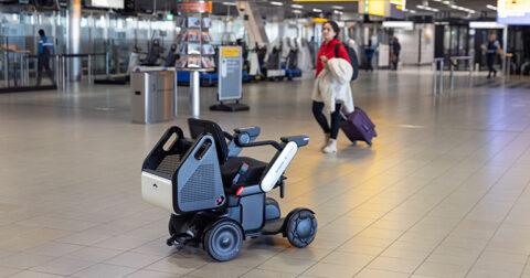 Amsterdam Airport Schiphol tests autonomous mobility vehicles with Axxicom Airport Caddy