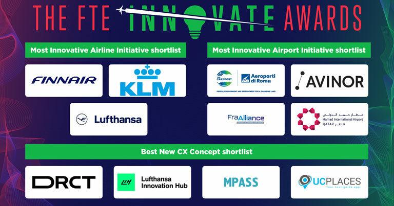 Aeroporti di Roma, Finnair, FraAlliance, KLM, Avinor, Lufthansa, Hamad and more shortlisted for FTE Innovate Awards
