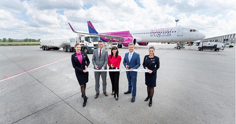 Budapest Airport, Wizz Air and partners start commercially testing Sustainable Aviation Fuel