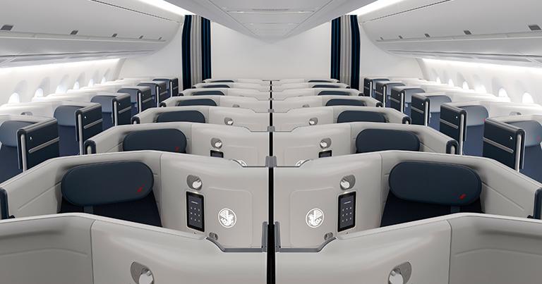 Air France Unveils New Fully Flat Business-Class Seats With Sliding Doors