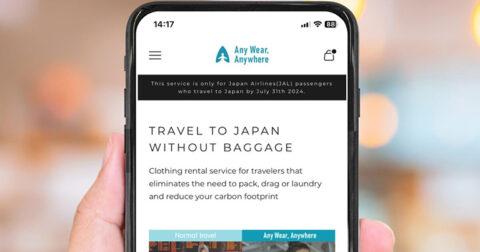 Japan Airlines trials clothing rental service “to provide travel experiences involving less luggage and visualise environmental value”