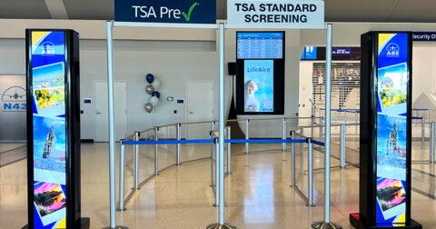 Lehigh Valley Airport launches friendlier security checkpoint with digital content and solutions from Synect