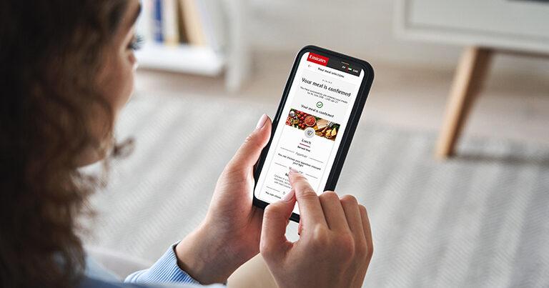 Emirates now offering inflight meal pre-ordering service across 92 routes enhancing “digitally-enabled journeys and innovation”