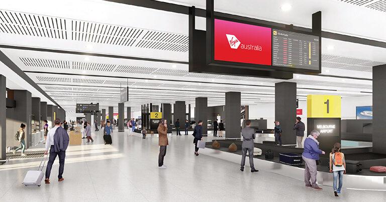 Major expansion of Virgin Australia arrivals hall at Melbourne Airport underway for “a more spacious, comfortable experience”