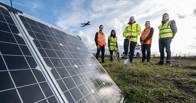 Glasgow Airport continues sustainability journey as work begins on £18.5m solar farm