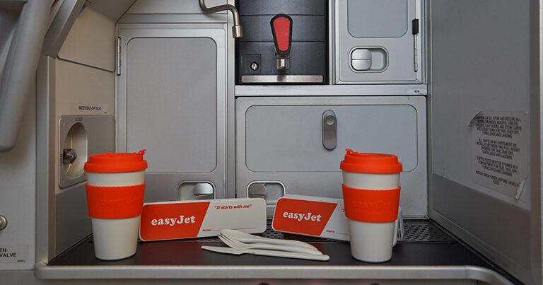 easyJet pilots and crew switch to 100% reusable cutlery and cups to eliminate unnecessary waste
