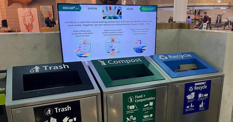 SEA Airport enhances sustainability with innovative new AI waste-sorting technology