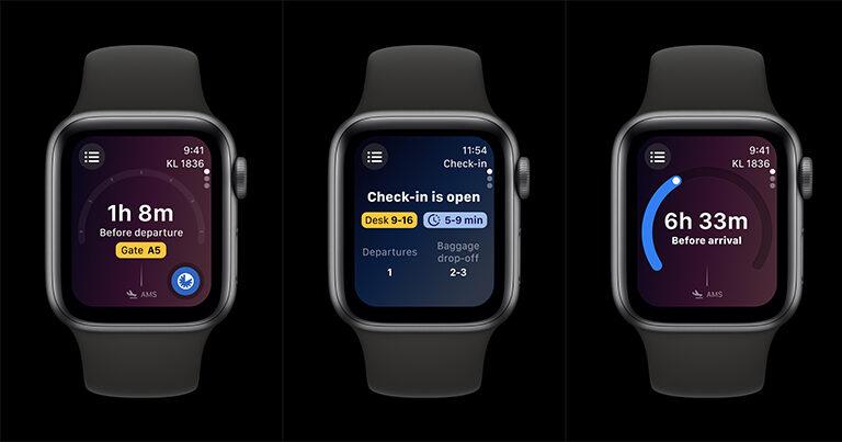 Schiphol launches app for Apple Watch as part of ambition to “make the entire journey transparent and predictable”