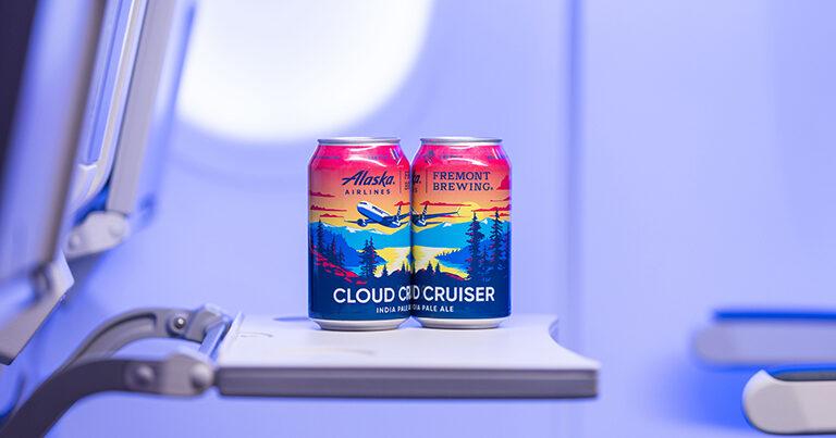 Alaska Airlines adds exclusively brewed beer in unique can to premium beverage line-up