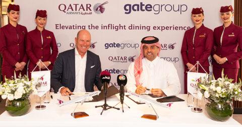 Qatar Airways and gategroup launch new partnership to elevate inflight dining and deliver “refined culinary experiences”