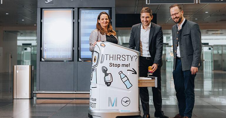 Autonomous robot now selling drinks and snacks at Munich Airport creating “added value for the passenger travel experience”