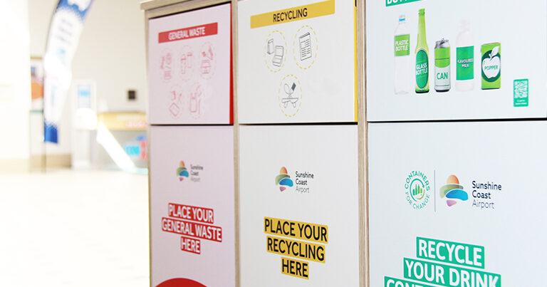 Sunshine Coast Airport partners with Containers for Change to support environment, conservation, and sustainability goals