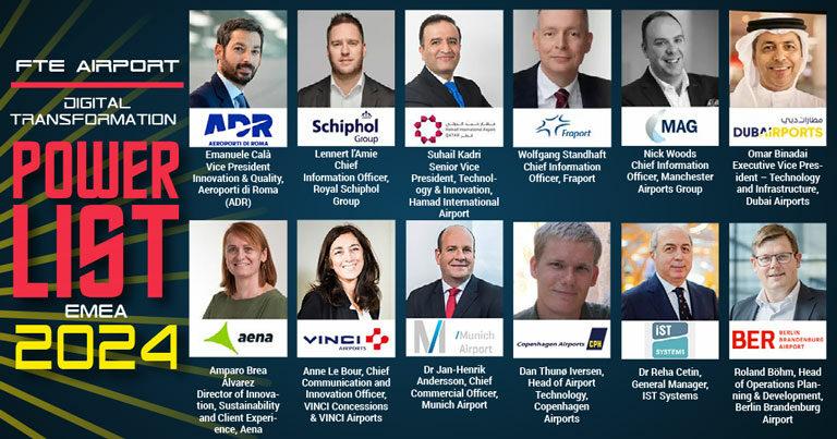 ADR, AMS, DXB, FRA, DOH & more among FTE Airport Digital Transformation Power List EMEA 2024