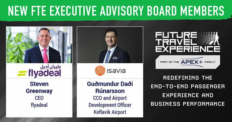 flyadeal CEO Steven Greenway and KEF CCO Guðmundur Daði Rúnarsson join FTE Executive Advisory Board