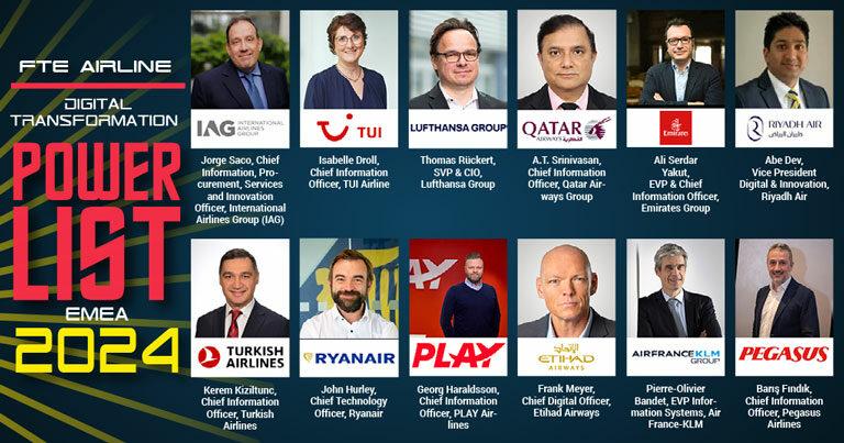 IAG, Lufthansa, Qatar Airways, Emirates, Turkish Airlines & more among FTE Airline Digital Transformation Power List EMEA 2024