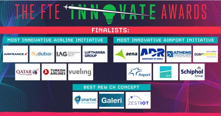 IAG, Schiphol, Qatar Airways, ADR, Lufthansa, Dubai Airports, Air France, Aena, Turkish Airlines, Fraport and more to pitch on stage in Dublin for FTE Innovate Awards